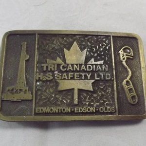 Tri Canadian H2S Safety Ltd. Mining/Oilfield Sector Belt Buckle